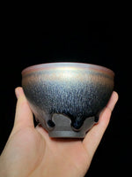 Load image into Gallery viewer, 银毫 Silver Hair 全名款限量版 Limited Edition 建盏 Jian Ware/Jian Zhan Cup - Yann Art Gallery 

