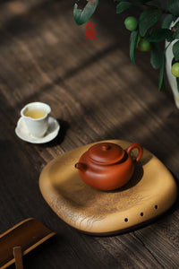 Tea Boat with Carving - Yann Art Gallery 