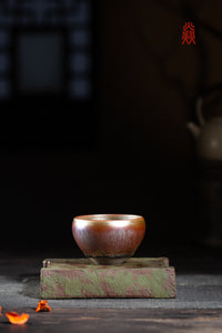 雕花 Diao Hua  建盏 Jian Ware/Jian Zhan Cup - Yann Art Gallery 