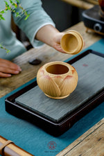 Load image into Gallery viewer, Zisha Lotus Tea Jar
