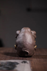 Teapet Baby Elephant God 24k Gold - Yann Art Gallery 